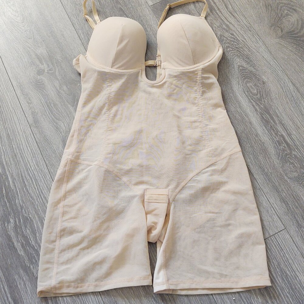 NWT Slimers Shapewear Push Up Underwire Bra Convertible Straps Bodysuit